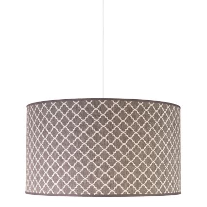 Duolla - Lustra ar auklu MAROKO 1xE27/40W/230V d. 45 cm pelēka