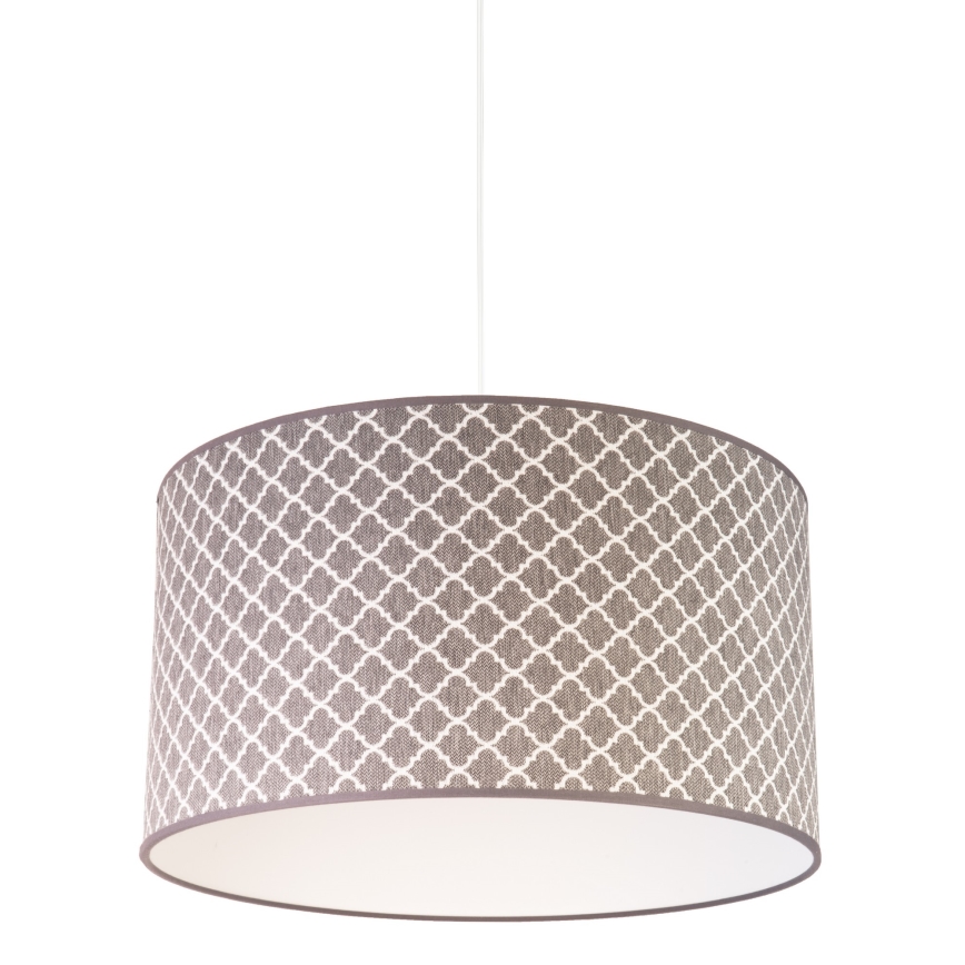 Duolla - Lustra ar auklu MAROKO 1xE27/40W/230V d. 45 cm pelēka