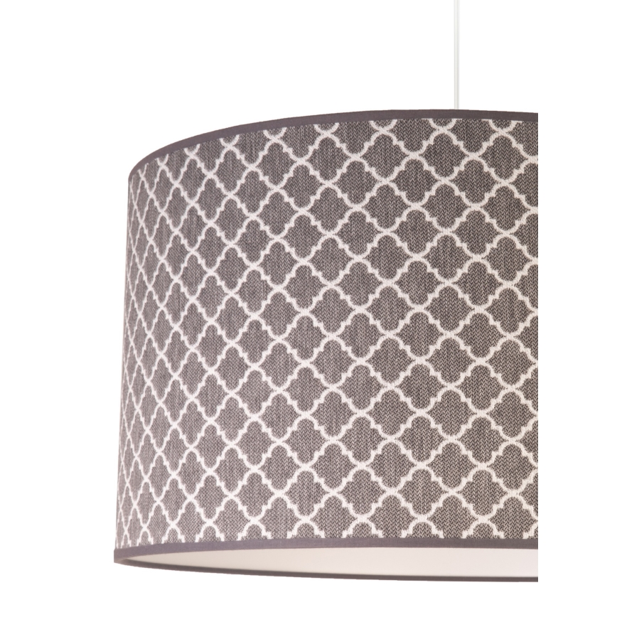 Duolla - Lustra ar auklu MAROKO 1xE27/40W/230V d. 45 cm pelēka