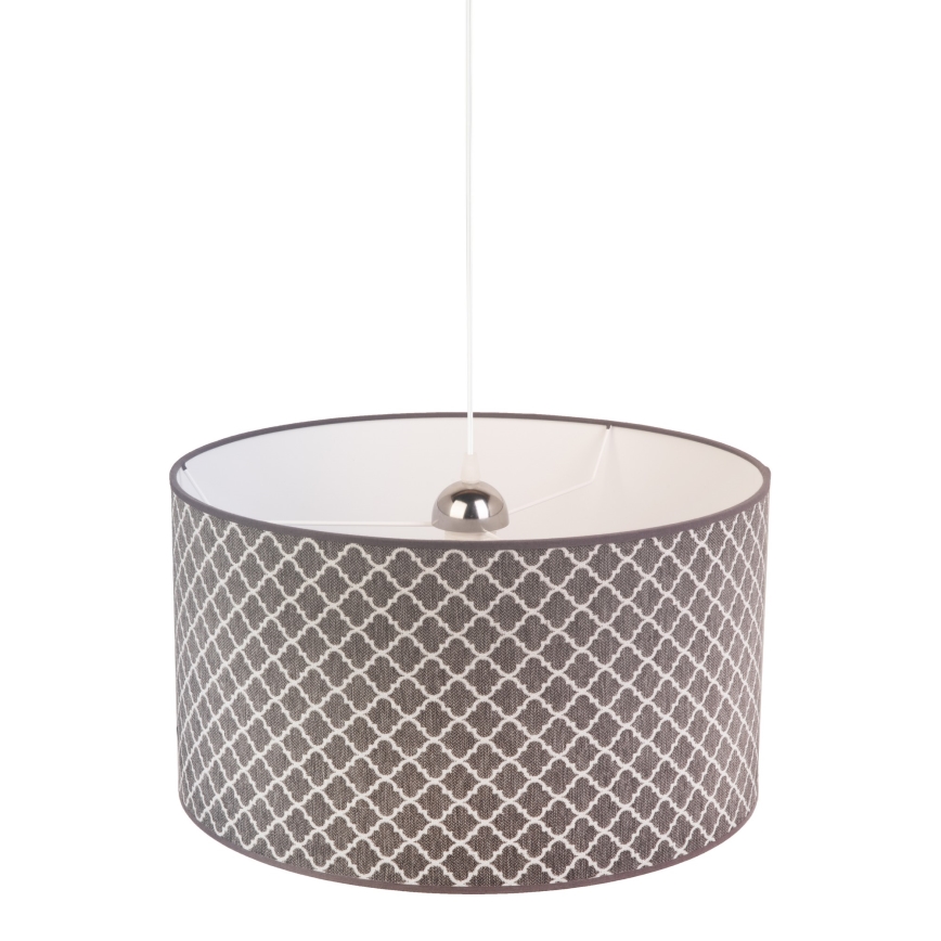 Duolla - Lustra ar auklu MAROKO 1xE27/40W/230V d. 45 cm pelēka
