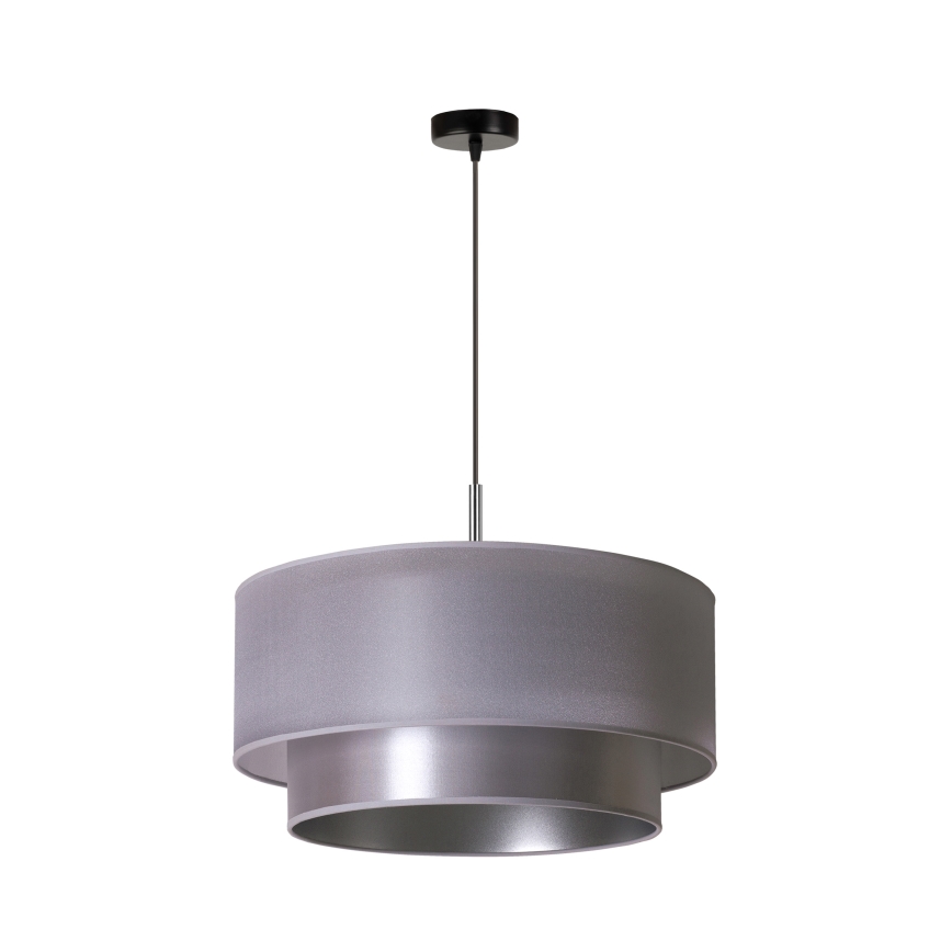 Duolla - Lustra ar auklu NANTES 1xE27/15W/230V d. 45 cm sudraba