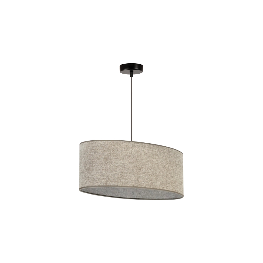 Duolla - Lustra ar auklu OVAL 1xE27/15W/230V brūna