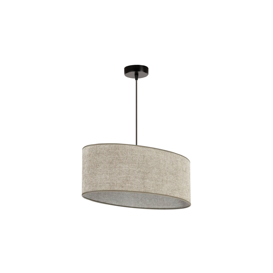 Duolla - Lustra ar auklu OVAL 1xE27/15W/230V brūna