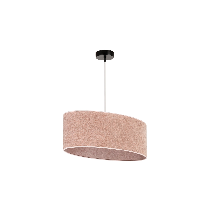Duolla - Lustra ar auklu OVAL 1xE27/15W/230V rozā