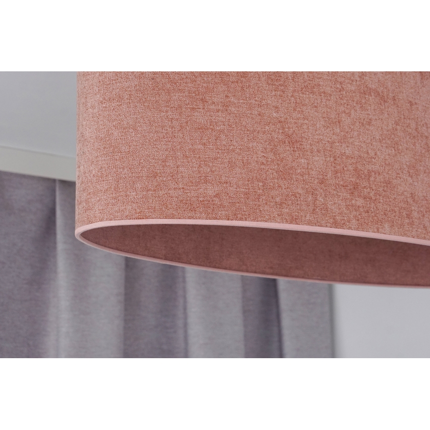 Duolla - Lustra ar auklu OVAL 2xE27/15W/230V rozā
