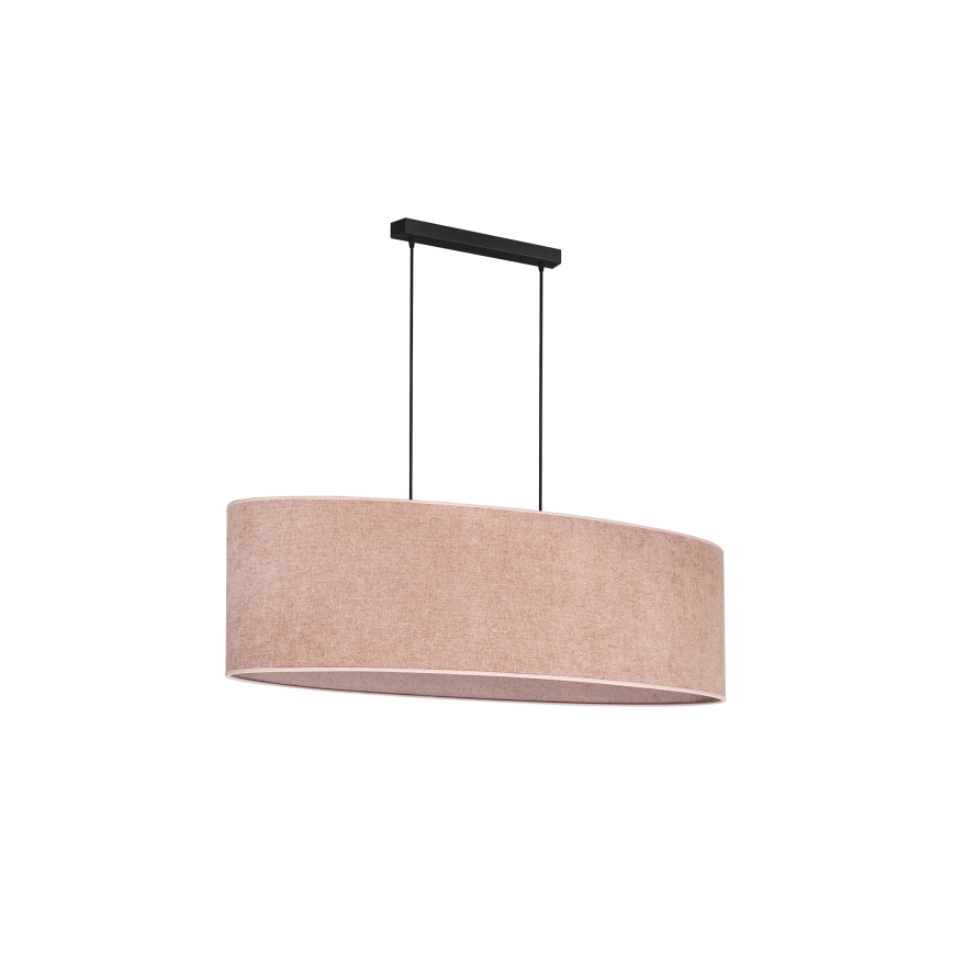 Duolla - Lustra ar auklu OVAL 2xE27/15W/230V rozā