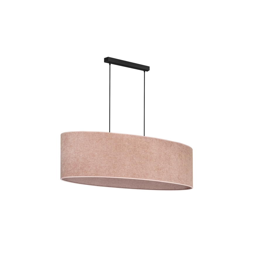 Duolla - Lustra ar auklu OVAL 2xE27/15W/230V rozā