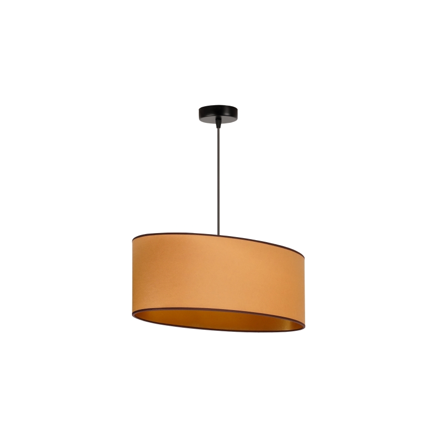 Duolla - Lustra ar auklu OVAL VEGAN 1xE27/15W/230V brūna