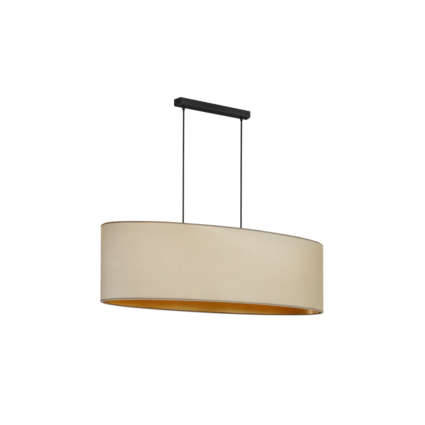 Duolla - Lustra ar auklu OVAL VEGAN 2xE27/15W/230V bēša