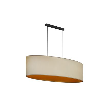 Duolla - Lustra ar auklu OVAL VEGAN 2xE27/15W/230V bēša