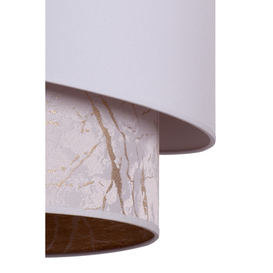Duolla - Lustra ar auklu PARIS 1xE27/15W/230V d. 40 cm balta/bēša