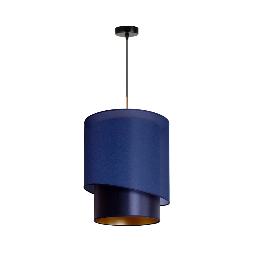 Duolla - Lustra ar auklu PARIS 1xE27/15W/230V d. 40 cm zila/zelta