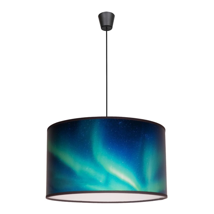 Duolla - Lustra ar auklu PRINT M 1xE27/40W/230V d. 35 cm tirkīza