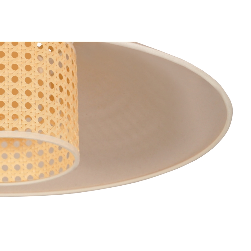 Duolla - Lustra ar auklu RIO RATTAN 1xE27/15W/230V d. 45 cm bēša/rotanga