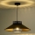 Duolla - Lustra ar auklu RIO RATTAN 1xE27/15W/230V d. 45 cm melna/zelta