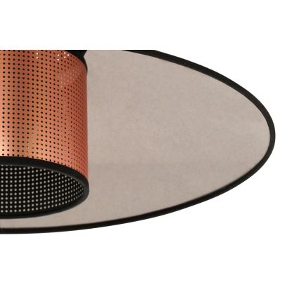 Duolla - Lustra ar auklu RIO SHINY 1xE27/15W/230V d. 45 cm melna/varš