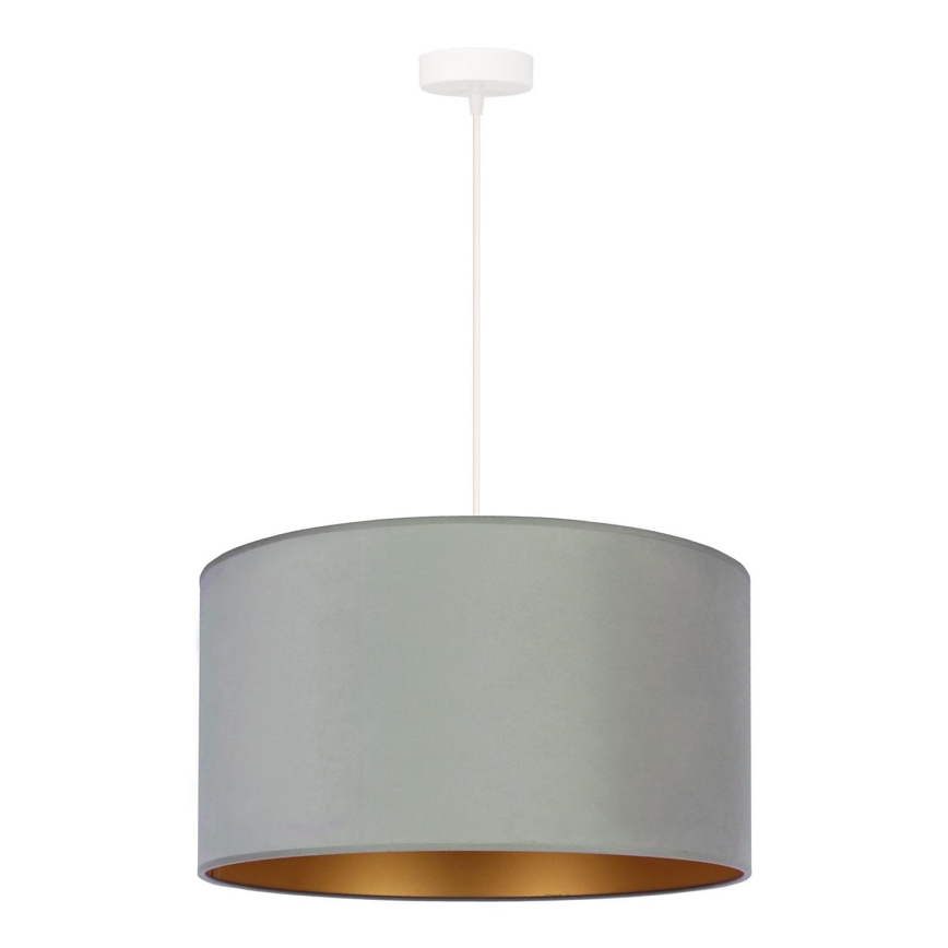 Duolla - Lustra ar auklu ROLLER 1xE27/15W/230V lampa d. 40 cm zaļa/zelta
