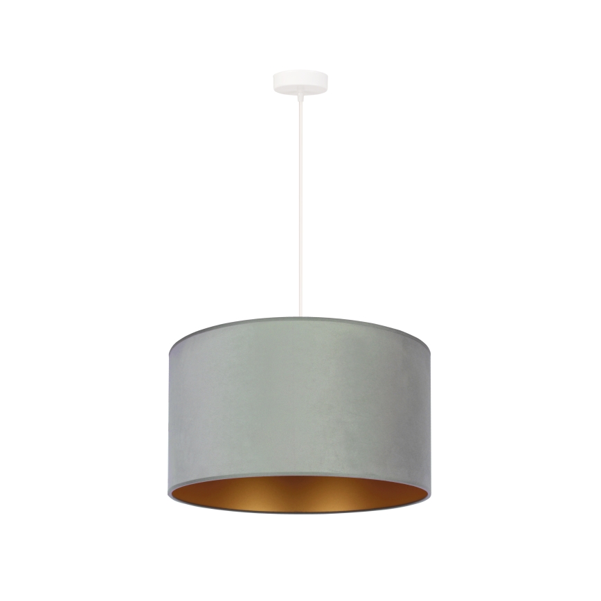 Duolla - Lustra ar auklu ROLLER 1xE27/15W/230V lampa d. 40 cm zaļa/zelta