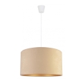 Duolla - Lustra ar auklu ROLLER 1xE27/40W/230V d. 40 cm bēša