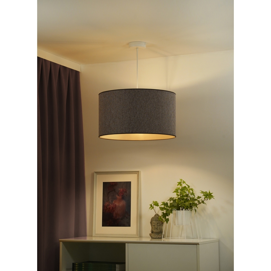 Duolla - Lustra ar auklu ROLLER ECO RECYCLING 1xE27/15W/230V d. 45 cm brūna