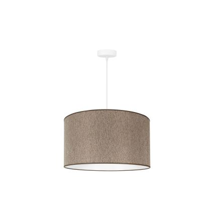 Duolla - Lustra ar auklu ROLLER ECO RECYCLING 1xE27/15W/230V d. 45 cm brūna