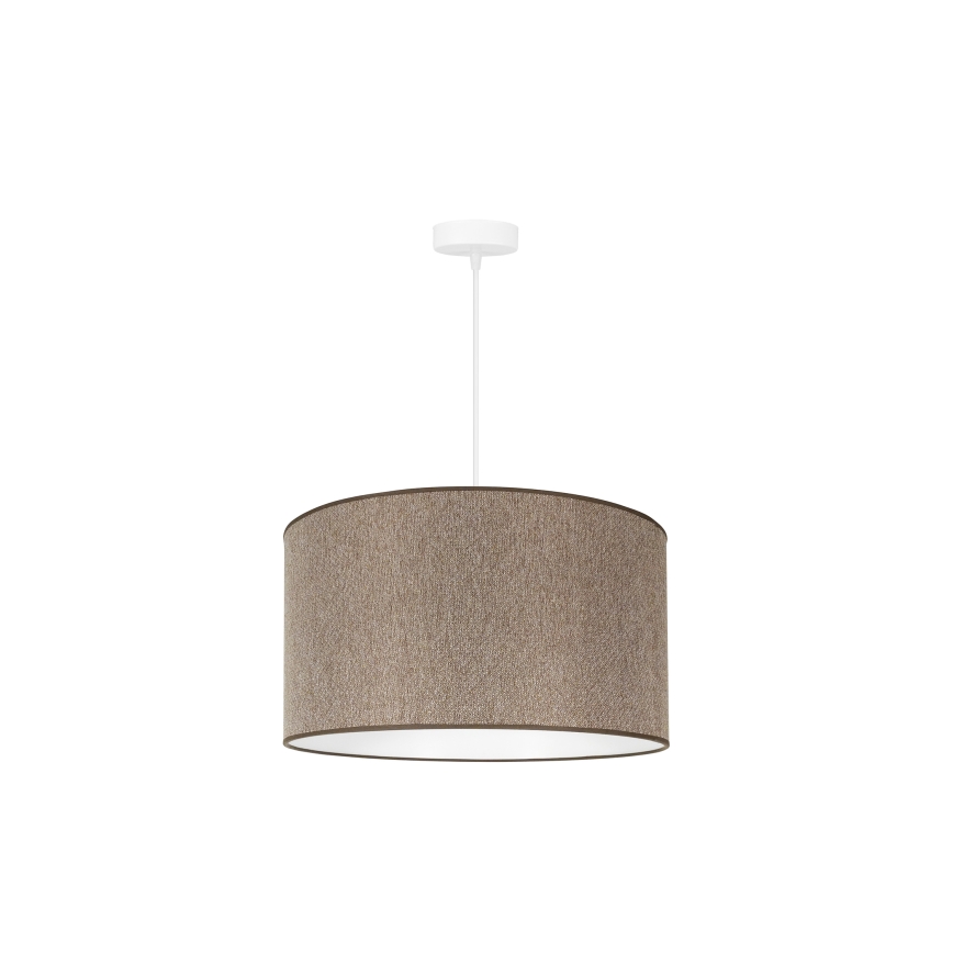 Duolla - Lustra ar auklu ROLLER ECO RECYCLING 1xE27/15W/230V d. 45 cm brūna