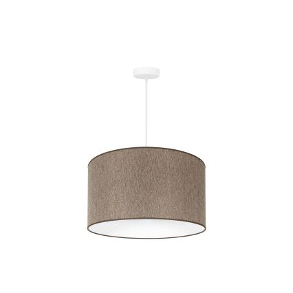 Duolla - Lustra ar auklu ROLLER ECO RECYCLING 1xE27/15W/230V d. 45 cm brūna