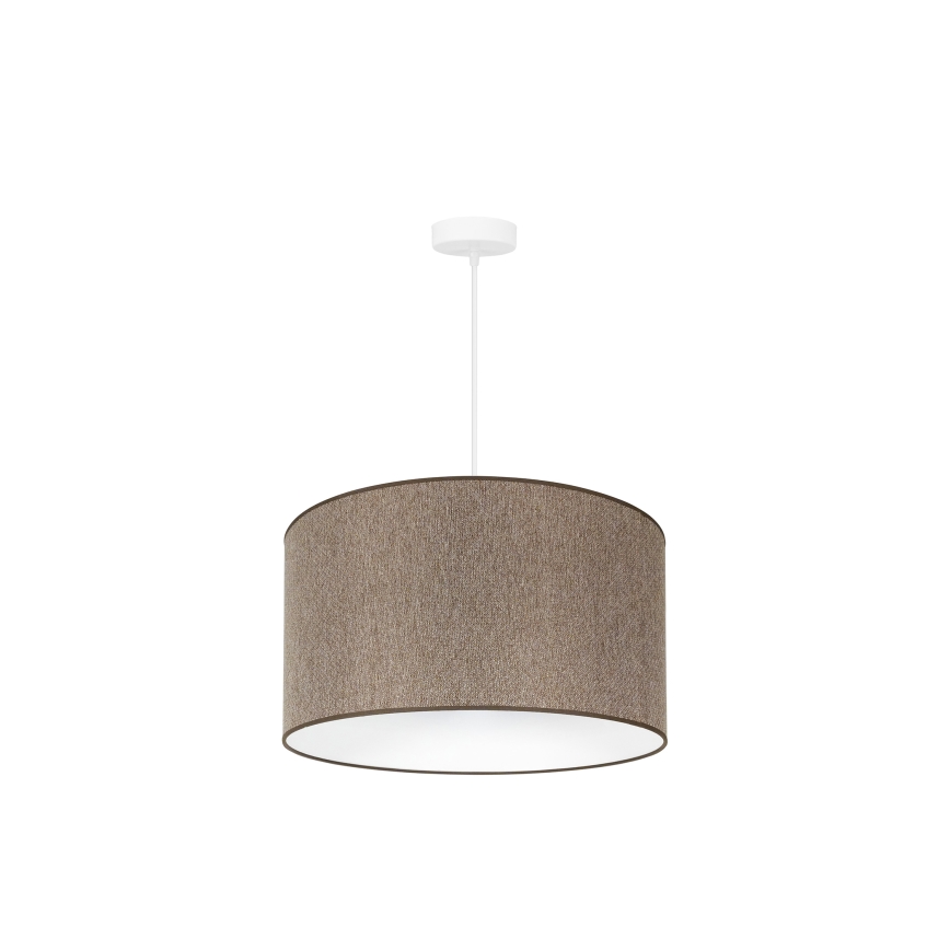 Duolla - Lustra ar auklu ROLLER ECO RECYCLING 1xE27/15W/230V d. 45 cm brūna