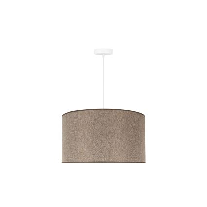 Duolla - Lustra ar auklu ROLLER ECO RECYCLING 1xE27/15W/230V d. 45 cm brūna
