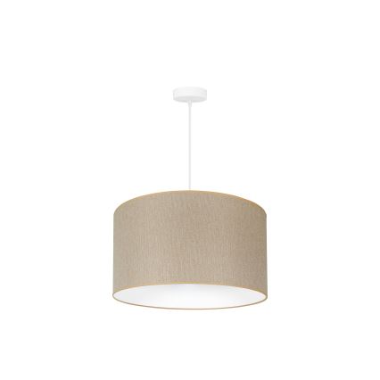 Duolla - Lustra ar auklu ROLLER ECO RECYCLING 1xE27/15W/230V d. 45 cm krēmkrāsa