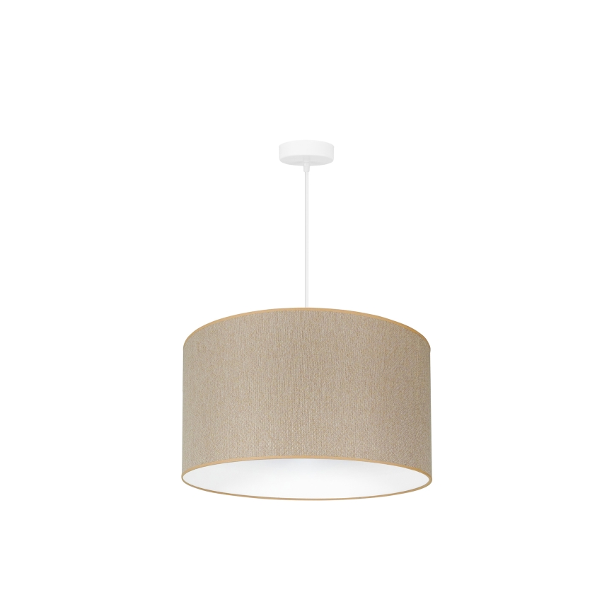 Duolla - Lustra ar auklu ROLLER ECO RECYCLING 1xE27/15W/230V d. 45 cm krēmkrāsa