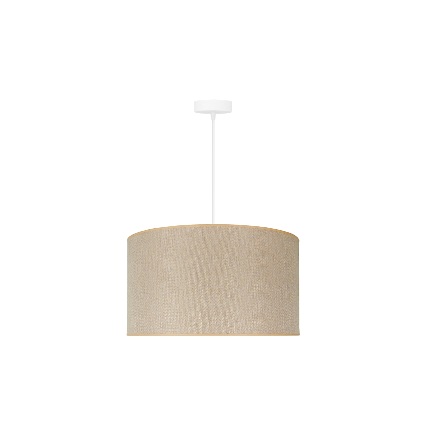Duolla - Lustra ar auklu ROLLER ECO RECYCLING 1xE27/15W/230V d. 45 cm krēmkrāsa