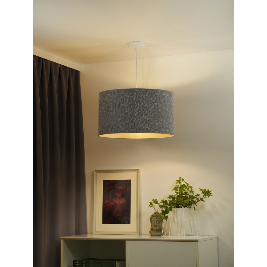 Duolla - Lustra ar auklu ROLLER ECO RECYCLING 1xE27/15W/230V d. 45 cm pelēka