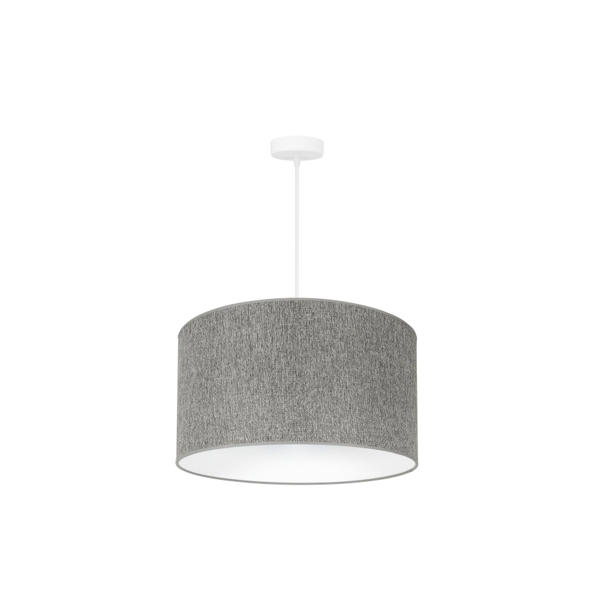 Duolla - Lustra ar auklu ROLLER ECO RECYCLING 1xE27/15W/230V d. 45 cm pelēka