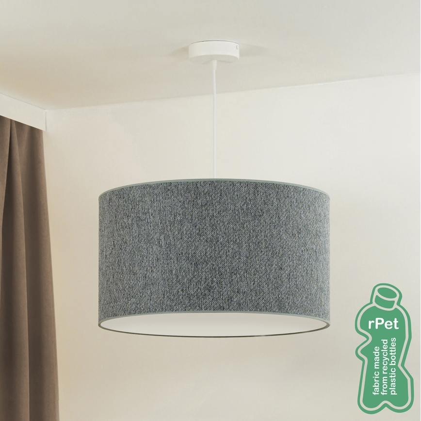 Duolla - Lustra ar auklu ROLLER ECO RECYCLING 1xE27/15W/230V d. 45 cm zaļa