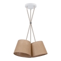 Duolla - Lustra ar auklu ROSSA 3xE27/15W/230V d. 45 cm brūna