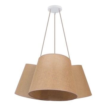 Duolla - Lustra ar auklu ROSSA 3xE27/15W/230V d. 75 cm brūna