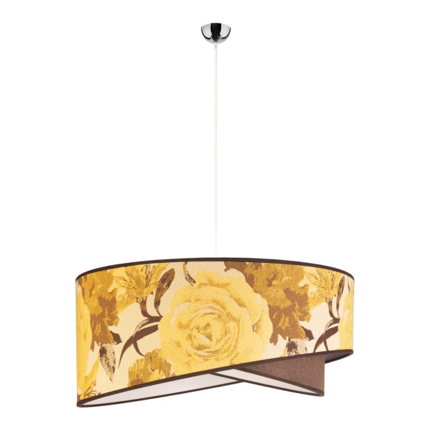 Duolla - Lustra ar auklu ROYAL 1xE27/40W/230V d. 50 cm dzeltena