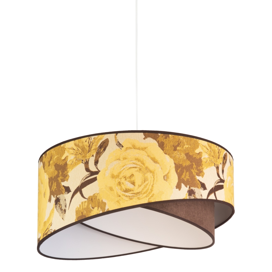 Duolla - Lustra ar auklu ROYAL 1xE27/40W/230V d. 50 cm dzeltena