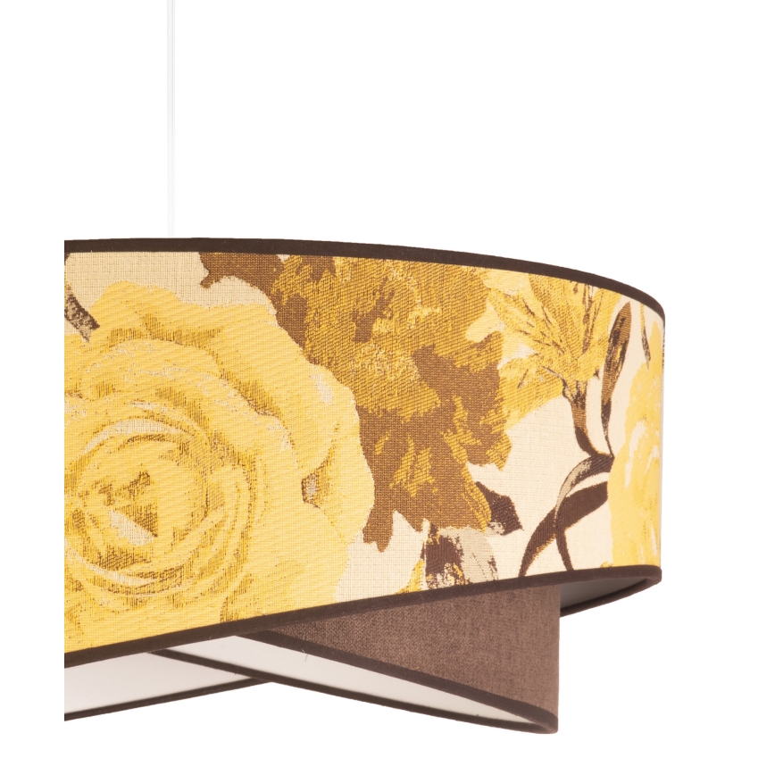 Duolla - Lustra ar auklu ROYAL 1xE27/40W/230V d. 50 cm dzeltena