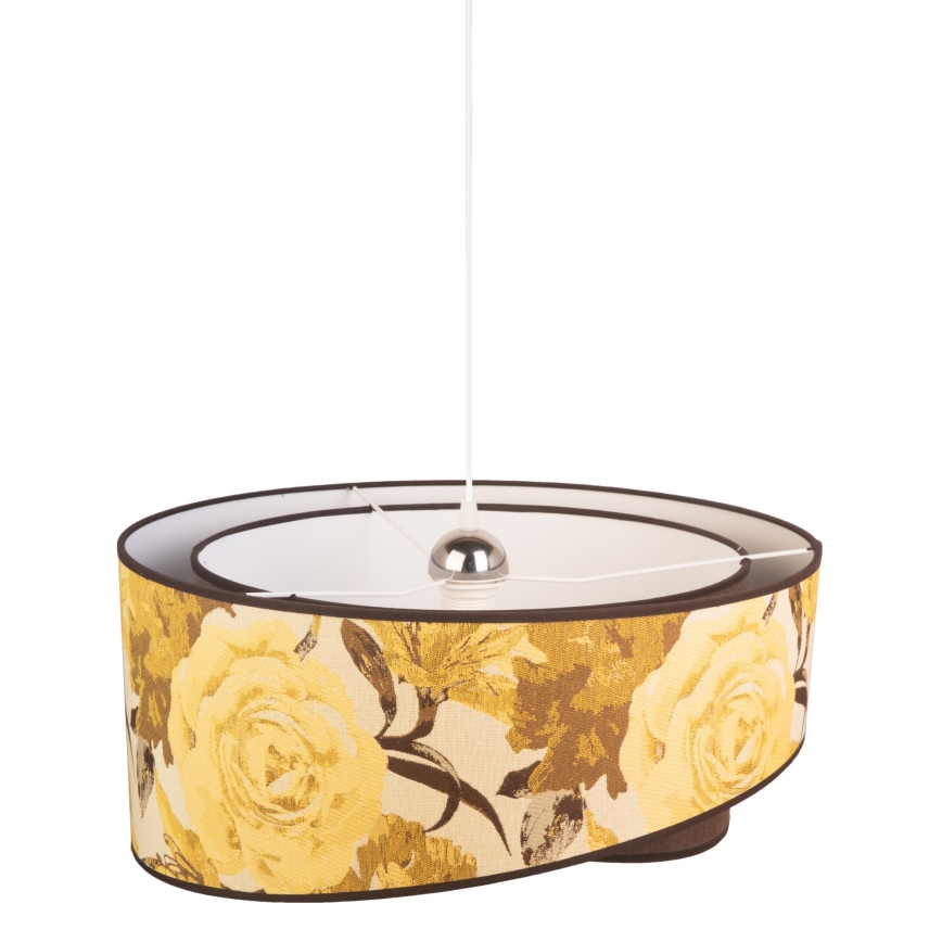Duolla - Lustra ar auklu ROYAL 1xE27/40W/230V d. 50 cm dzeltena