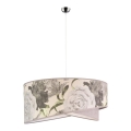 Duolla - Lustra ar auklu ROYAL 1xE27/40W/230V d. 50 cm pelēka