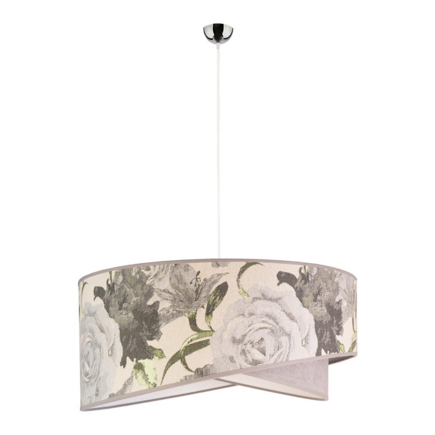 Duolla - Lustra ar auklu ROYAL 1xE27/40W/230V d. 50 cm pelēka