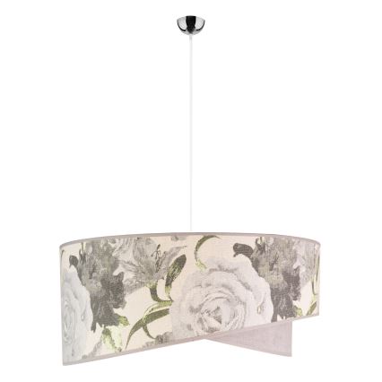 Duolla - Lustra ar auklu ROYAL 1xE27/40W/230V d. 50 cm pelēka
