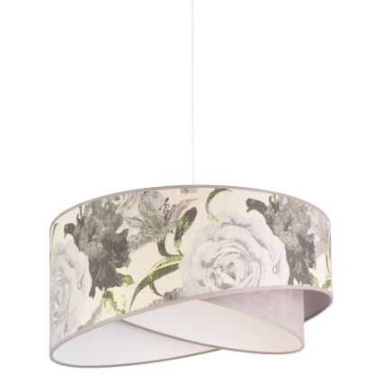 Duolla - Lustra ar auklu ROYAL 1xE27/40W/230V d. 50 cm pelēka