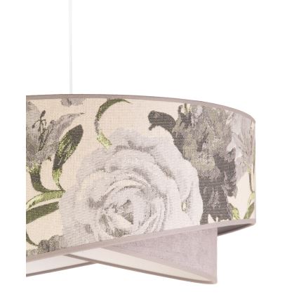 Duolla - Lustra ar auklu ROYAL 1xE27/40W/230V d. 50 cm pelēka