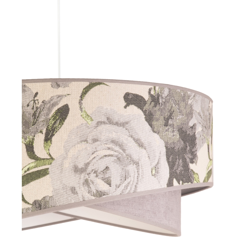 Duolla - Lustra ar auklu ROYAL 1xE27/40W/230V d. 50 cm pelēka