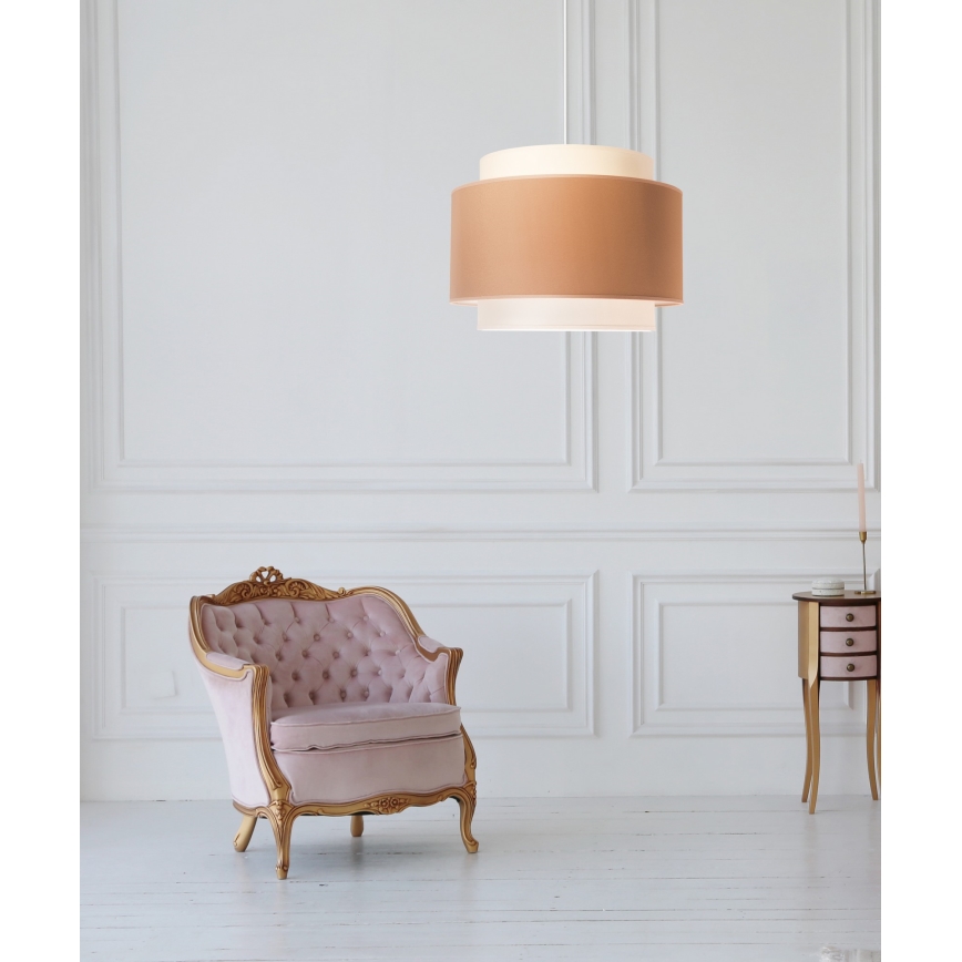 Duolla - Lustra ar auklu SOHO 1xE27/40W/230V d. 40 cm bēša/krēmkrāsa