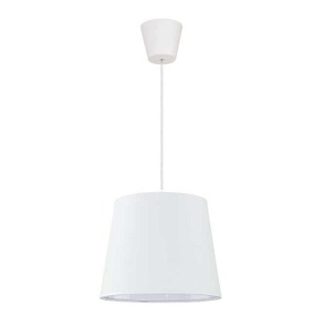 Duolla - Lustra ar auklu SOLO 1xE27/40W/230V d. 24 cm balta