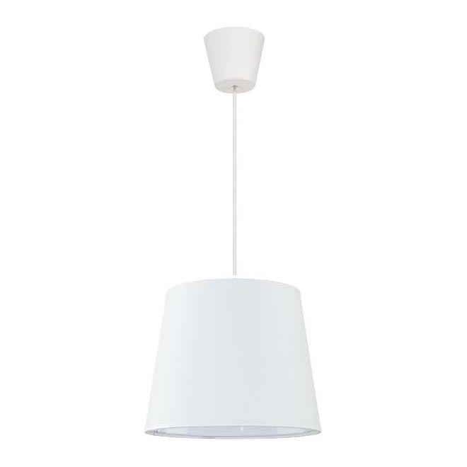 Duolla - Lustra ar auklu SOLO 1xE27/40W/230V d. 24 cm balta
